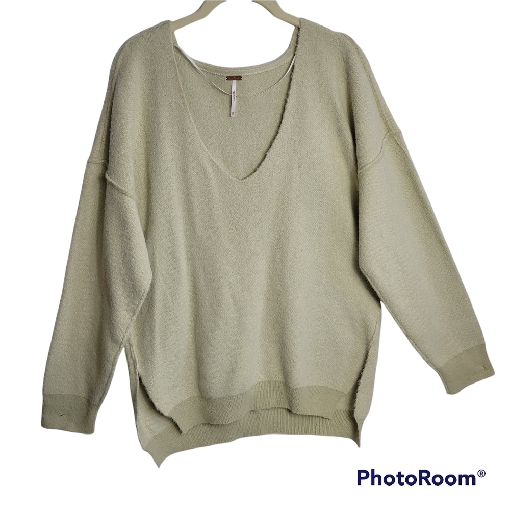 Free People Sweater-Weather V-Neck Sweater SIZE XSMALL‎ - Picture 6 of 16